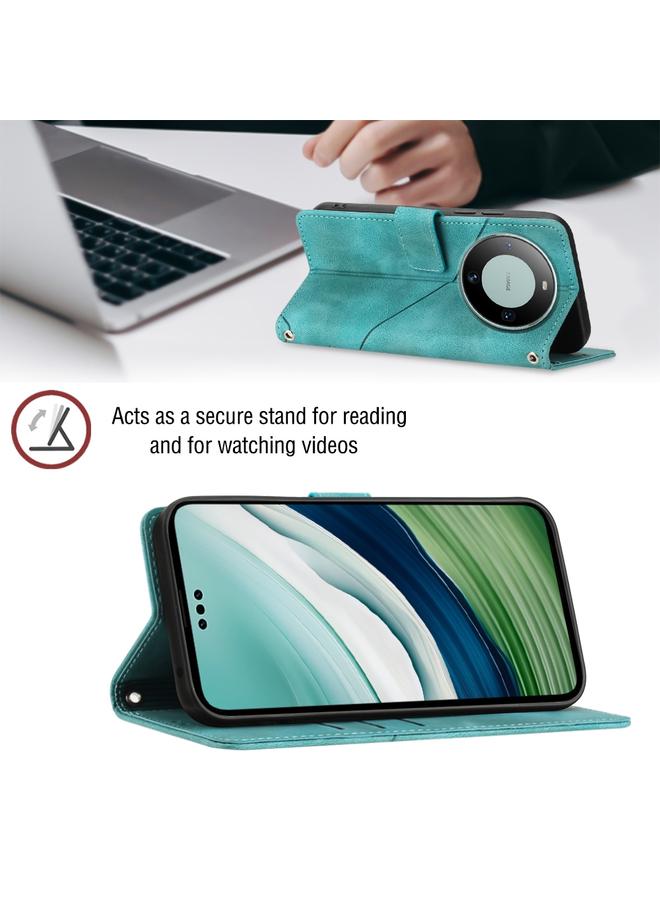 اس-توب جراب لهاتف Huawei Mate 60 Pro مصنوع من الجلد المنقوش - Image 4