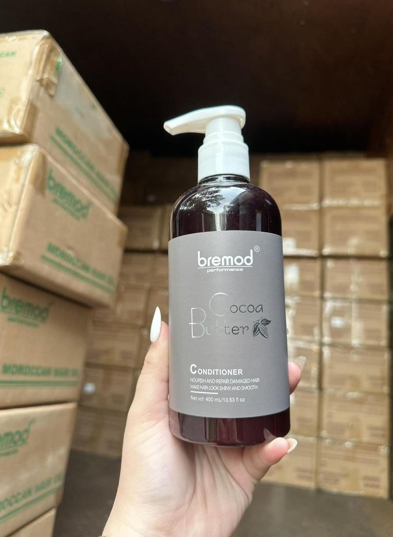 Primode Primod Cocoa Butter Shampoo & Conditioner nourishes and repairs damaged hair.