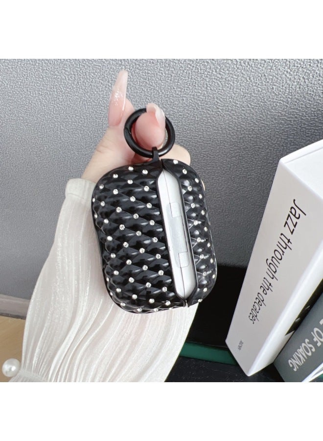 Sheep Point Drill Earphone Set Suitable For Apple Headset Wireless Bluetooth Airpods Pro2 Generation Solid Color Protective Cover-Colour:Pink-Applicable Model:Airpods Pro2【2022】