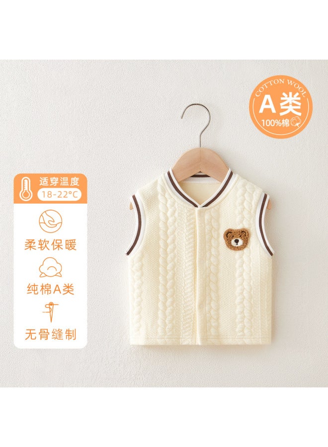 Baby Vest Autumn And Winter Warm Vest Cotton Baby Men And Wen's Waistcoat Spring And Autumn Outer Wear Warm Vest Outer Wear