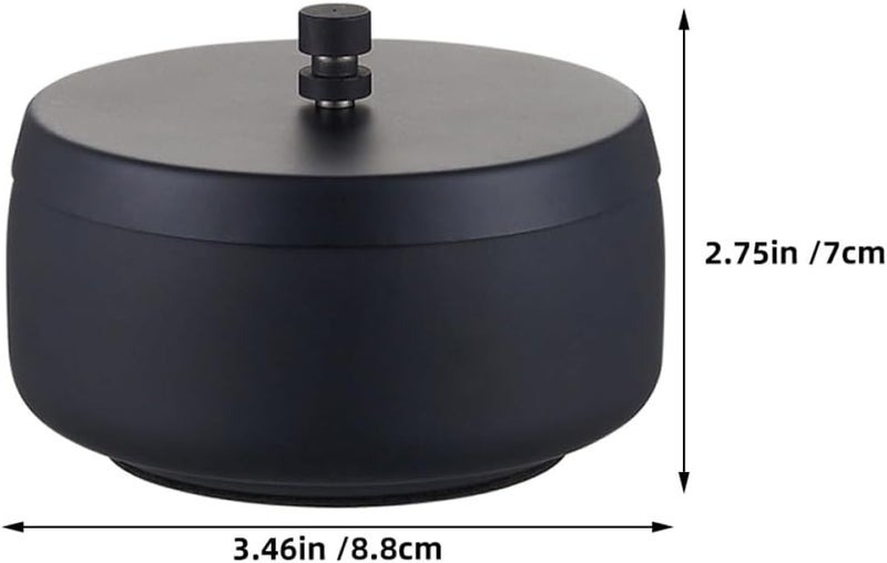 TOYANDONA 2pcs Stainless Steel Windproof Ashtrays with Lid, Portable Small Indoor and Outdoor Ash Trays for Cigarettes, Sturdy Metal Smoke Trays for Home, Office, and Travel Use - Image 2