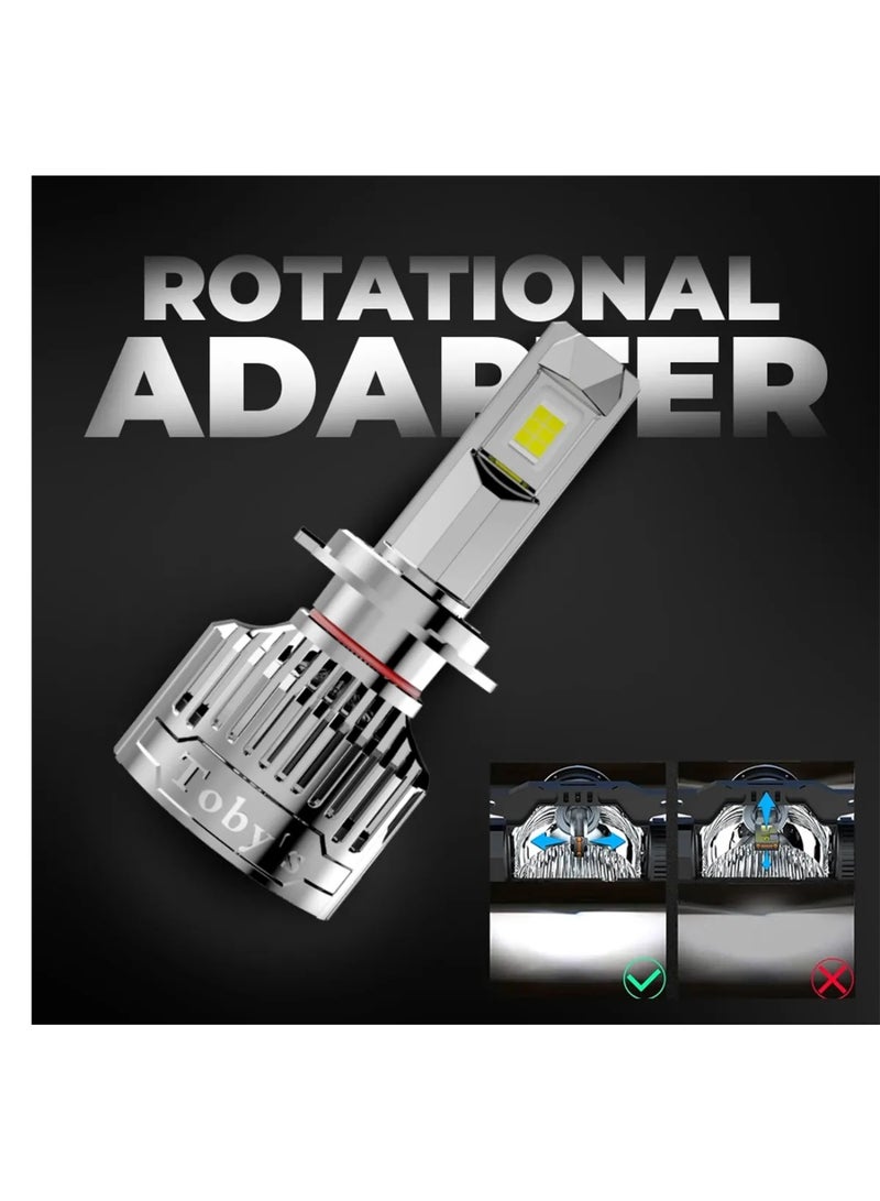توبيز LX 75 قطعتين من مصابيح LED الأصلية للسيارة بقوة 75 وات/القطعة وقوة 7500 لومن/القطعة مع درجة حرارة لون 6500 كلفن - LX75 L - H1 - Image 3