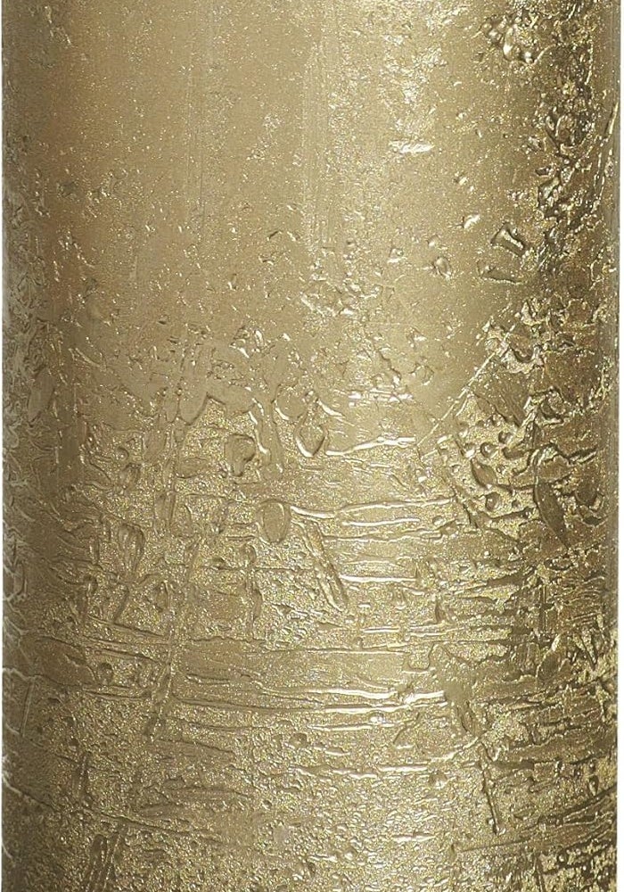BOLSIUS Rustic Gold Pillar Candle