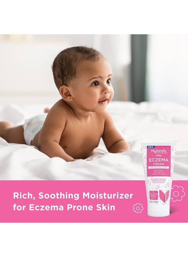 Hyland's كريم إكزيما الأطفال من ناتورالز، مرطب غني مهدئ للبشرة المعرضة للإكزيما، مع دقيق الشوفان الغروي، 5 أونصات - Image 2
