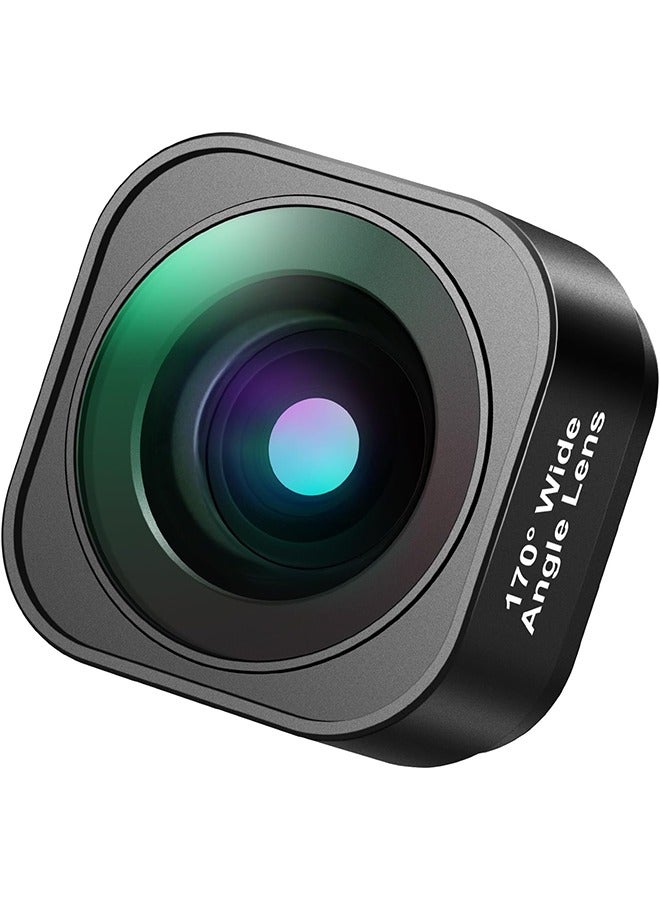 NEEWER 170° Ultra Wide Angle Lens Compatible with GoPro Hero 12 Hero 11 Hero 10 Hero 9 Black Action Camera Lens Accessories, Anti Reflective Multi Coated HD Optical Glass, Aluminum Frame, LS-37