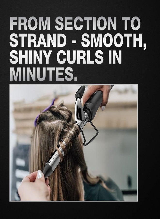 IKONIC CURLING TONG- 19MM (BLACK & GOLDEN) Hair Curler with 8 inch Ceramic Barrel, Heat Ready Indicator, Comfortable Rubber Grip, Safety Stand and Salon Length Swivel Cord for quick Salon like finish - Image 4