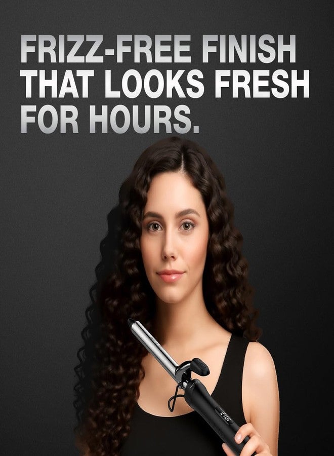 IKONIC CURLING TONG- 19MM (BLACK & GOLDEN) Hair Curler with 8 inch Ceramic Barrel, Heat Ready Indicator, Comfortable Rubber Grip, Safety Stand and Salon Length Swivel Cord for quick Salon like finish - Image 2