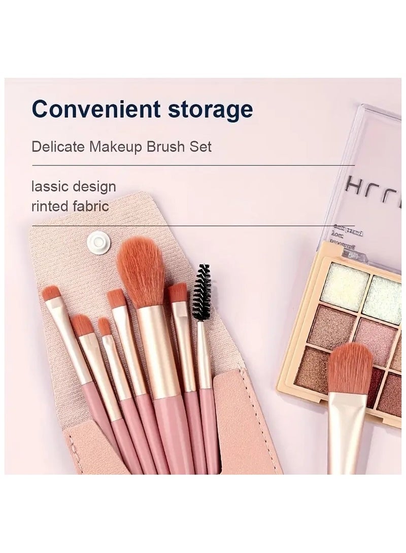 أوريتي أداة تجميل مكياج الوجه والعين Kiy 8 قطع/13 قطعة من فرش الماكياج الاحترافية قطعتان من نفخة البودرة مع حزام 1 قطعة فرشاة سيليكون مزدوجة الرأس وظيفة كاملة ملحقات مستحضرات التجميل - Image 4