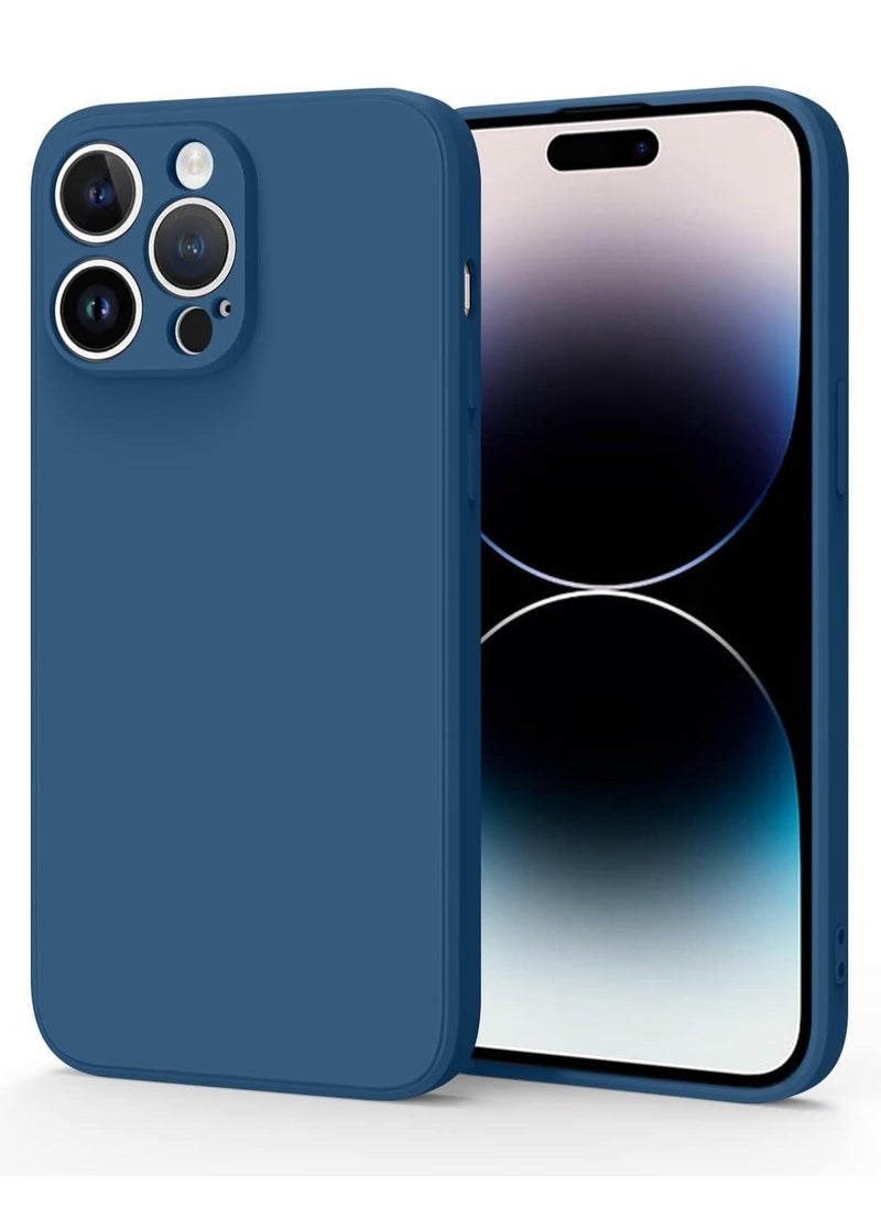 ELTRAZONE Case for iPhone 15 Pro Max, Classic Liquid Silicone Shockproof, Durable, Anti-Drop, Full Protection cover (15 Pro Max, Blue) - Image 1