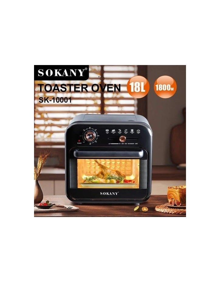 sokany Healthy Air Fryer 1800 W -18 L+gift Bag Dukan Alaa - Image 2