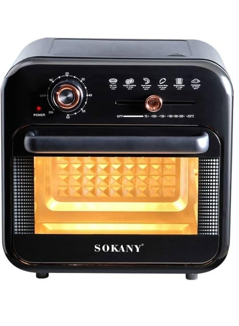 sokany Healthy Air Fryer 1800 W -18 L+gift Bag Dukan Alaa - Image 3