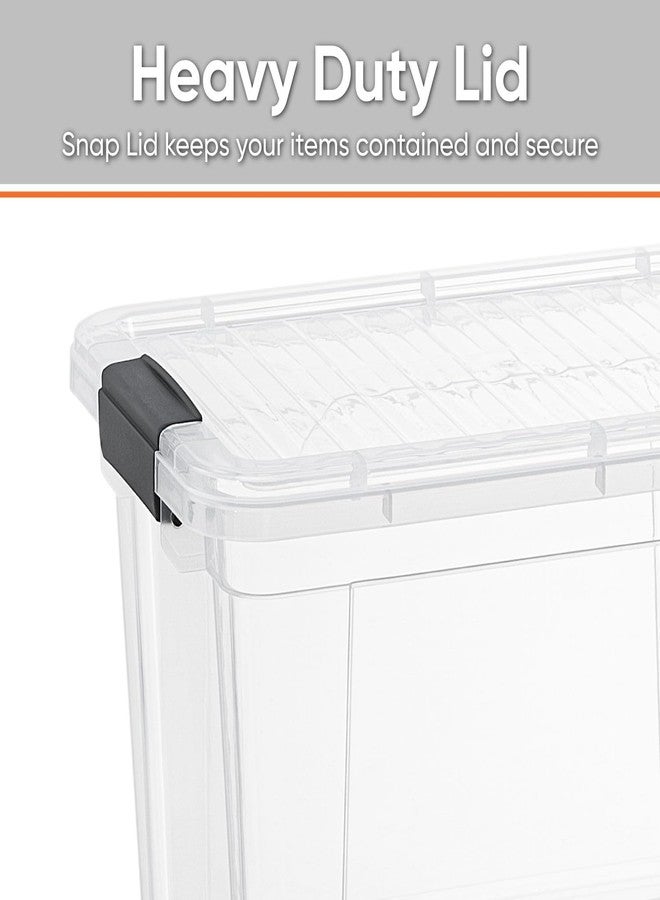 Superio Mini Deep Storage Organizer Bin with Lid X-Deep Small Clear Storage Box with Latch for Home, Kitchen, Garage- Store Toys, Food, Supplies, and Hair Accessories (2.4 Quart) - Image 4