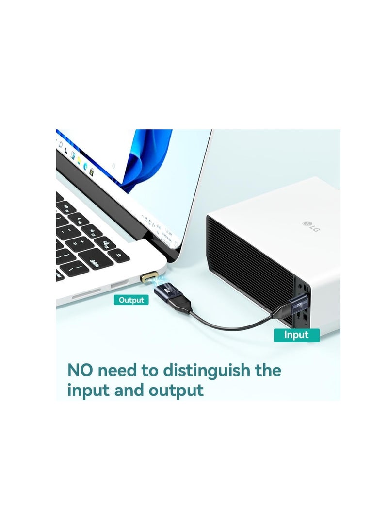 8K HDMI to HDMI Adapter 2.1 Female to Male Connector Supports 8K 60Hz 4K 120Hz 48Gbps for Laptop PC Monitor Roku TV - Image 4