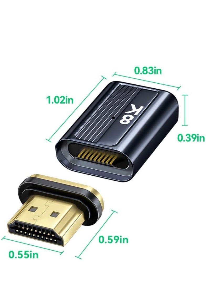 8K HDMI to HDMI Adapter 2.1 Female to Male Connector Supports 8K 60Hz 4K 120Hz 48Gbps for Laptop PC Monitor Roku TV - Image 5