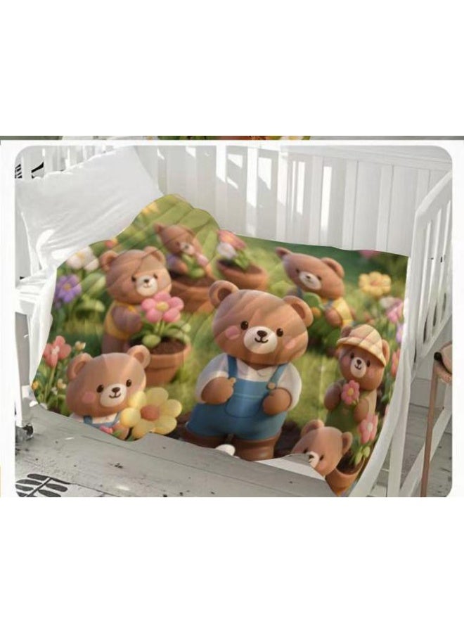 general Flannel thin blanket (warm and comfortable, suitable for sleep, gaming, dust removal and sandproof) 150cm*200cm - 687 - Image 1