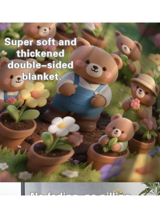 general Flannel thin blanket (warm and comfortable, suitable for sleep, gaming, dust removal and sandproof) 150cm*200cm - 687 - Image 5