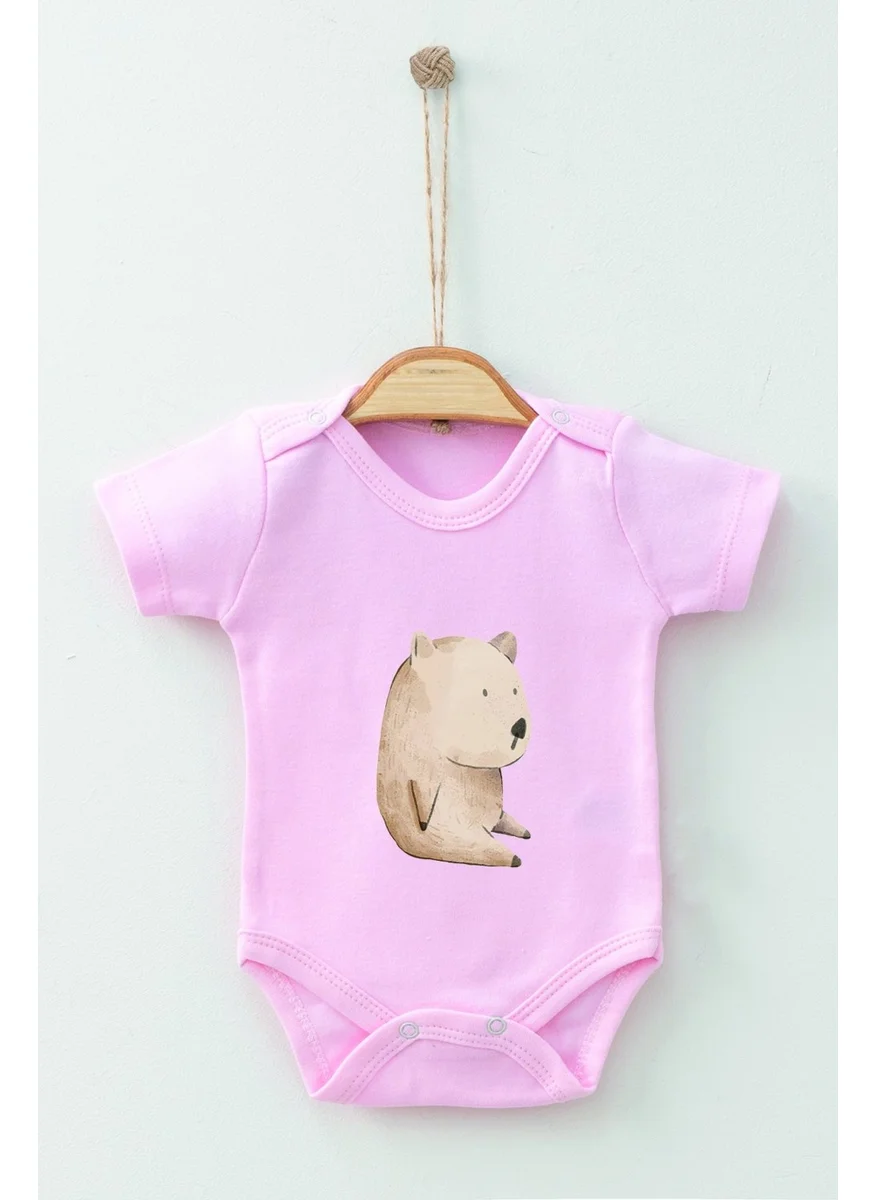 ادا بيبيك تشوكوك Ada Baby Kids Cotton Organic Watercolor Short Sleeve Bodysuit