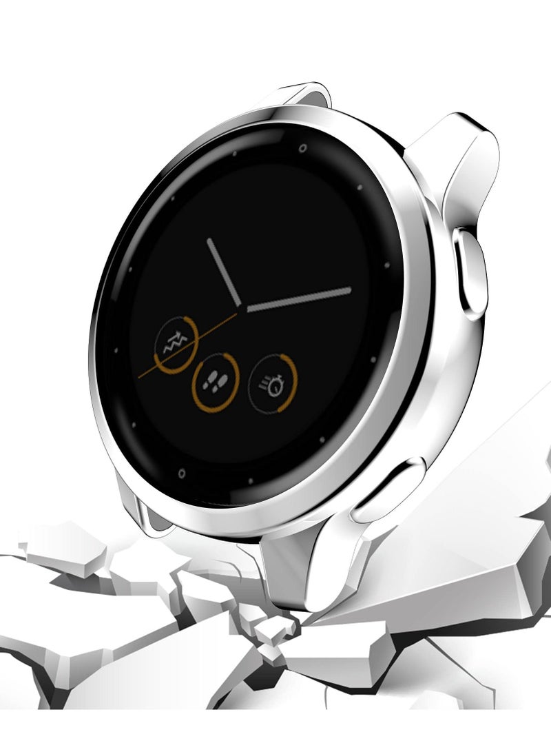 5 Pack Screen Protector Case Compatible with Garmin Vivoactive 4S / Venu 2S 40mm, Soft TPU All-Around Shockproof Bumper Frames (Black+Silver+Gold+Pink+Rose Gold, 40mm) - Image 3