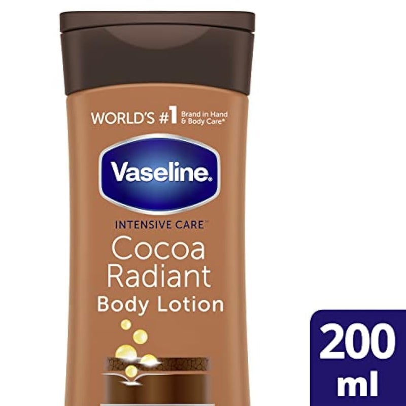 Vaseline Intensive Care Cocoa Radiant Body Lotion 200ml - Image 4