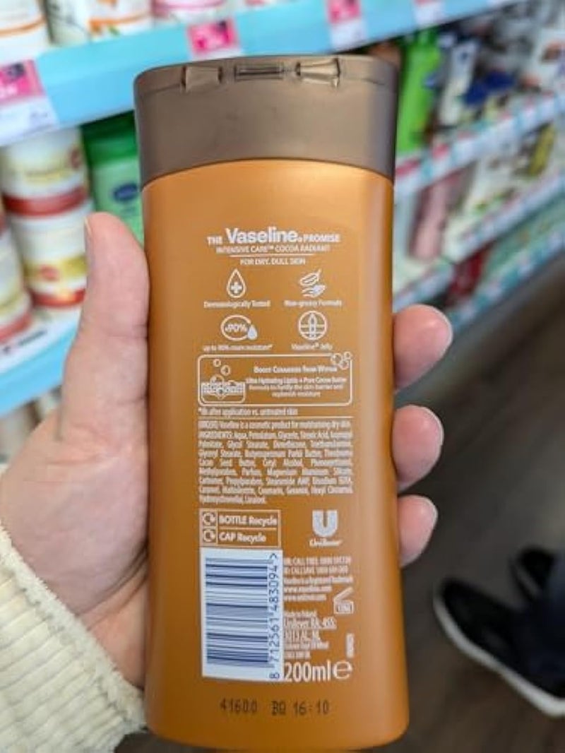 Vaseline Intensive Care Cocoa Radiant Body Lotion 200ml - Image 3