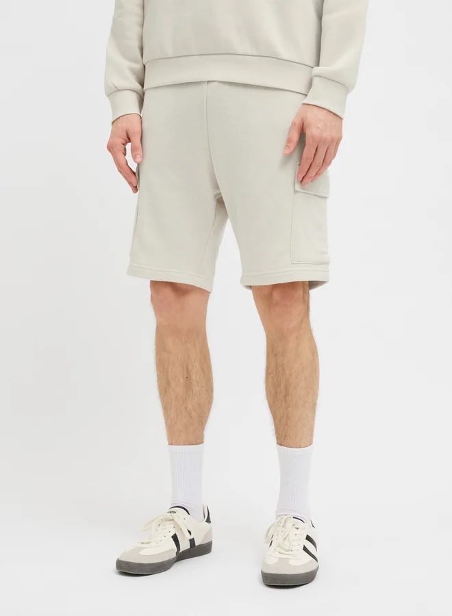 JJ Rebel JJ REBEL Regular Fit Cargo Shorts with Drawstring
