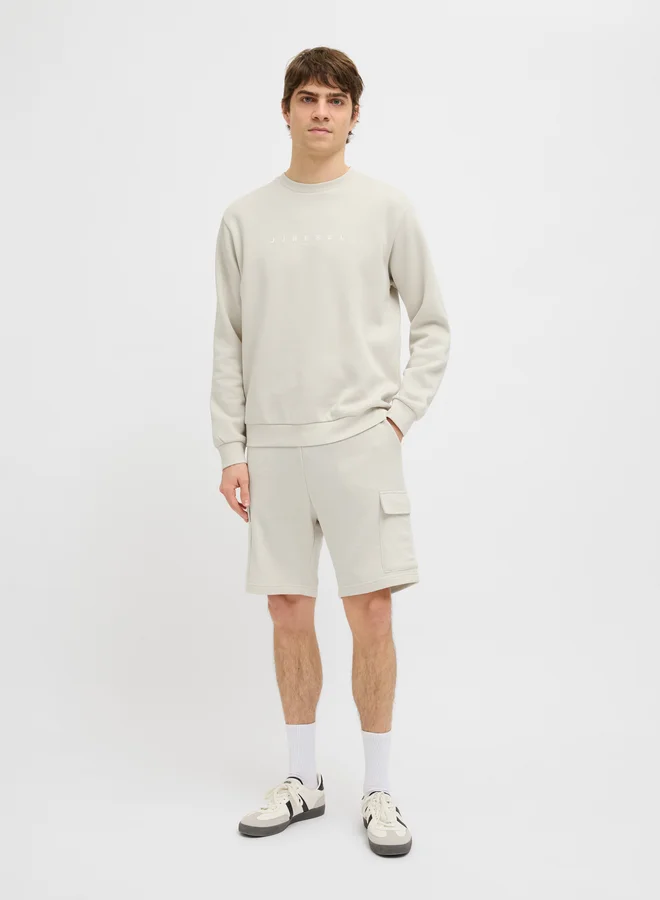 JJ Rebel JJ REBEL Regular Fit Cargo Shorts with Drawstring