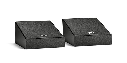 Polk Audio Polk Monitor XT90 Hi-Res Height Speaker Pair for 3D Sound Effect - Dolby Atmos-Certified, DTS:X and DTS Virtual:X Compatible 4" Dynamically Balanced Woofer, Midnight Black - Image 1