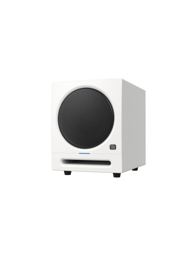 Eris Sub 8 BT White 8-inch Front-Firing Studio Subwoofer with Bluetooth Wireless Technology