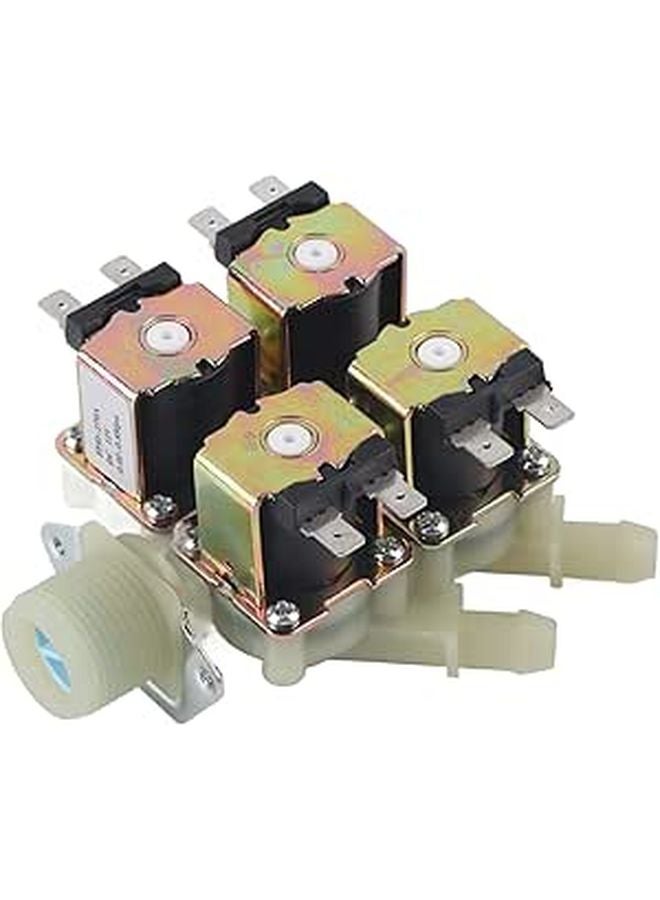 DC 12V Plastic Normally Closed Water Solenoid Valve 1 In 4 Out DN20 G3 4 Inch - Image 1