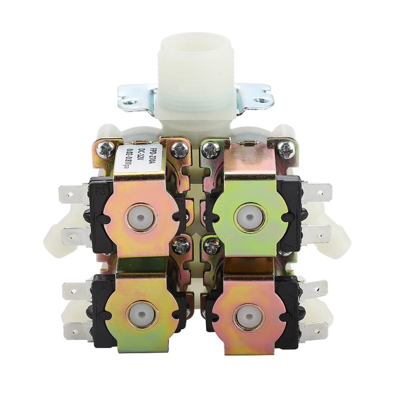 DC 12V Plastic Normally Closed Water Solenoid Valve 1 In 4 Out DN20 G3 4 Inch - Image 4