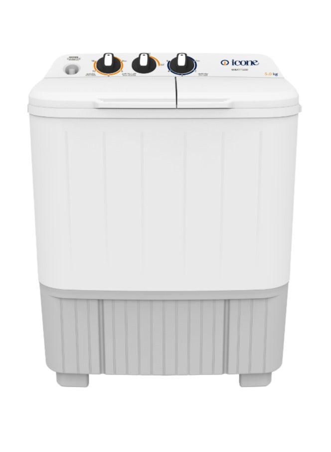 آيكون غسالة ايكون بحوضين سعة 7 كجم – تصميم بلاستيكي مقاوم للصدأ، غطاء علوي شفاف، كفاءة في استهلاك الطاقة والمياه، مع لوحة تحكم خلفية مرتفعة – موديل WMTT700 - Image 2