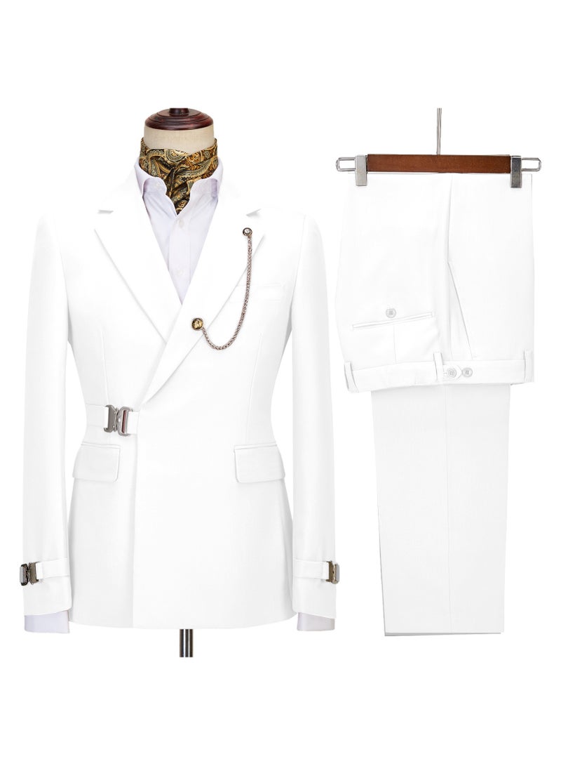 KUYING New Fashionable Men's Two-Piece Suit Set 