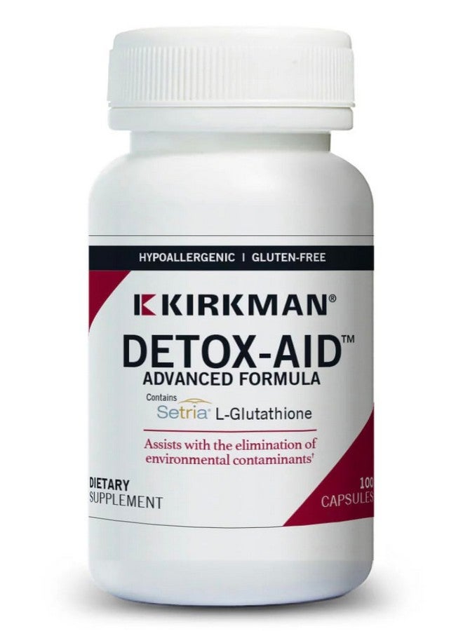 Kirkman - Detox-Aid Advanced Formula - 100 Capsules - Antioxidant Support - Helps Remove Toxins - Hypoallergenic - Image 1