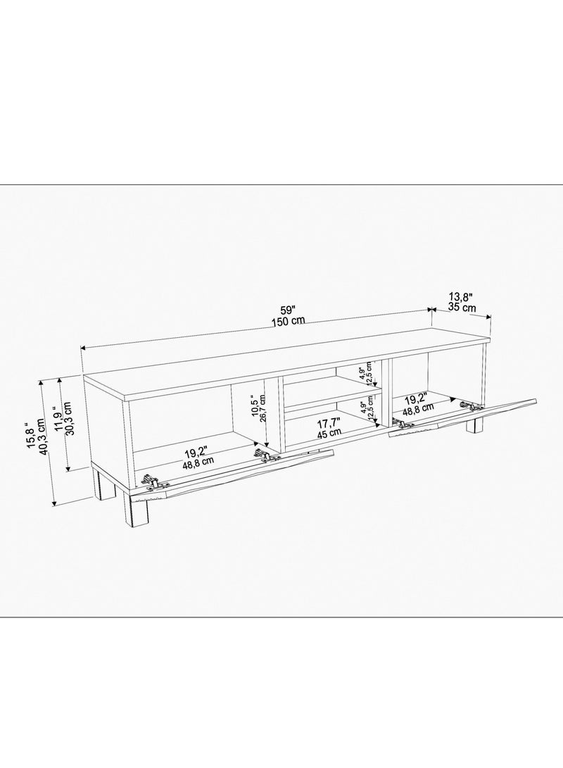 Decorotika Lukas 150 cm TV Unit for TVs up to 65"  - Image 5