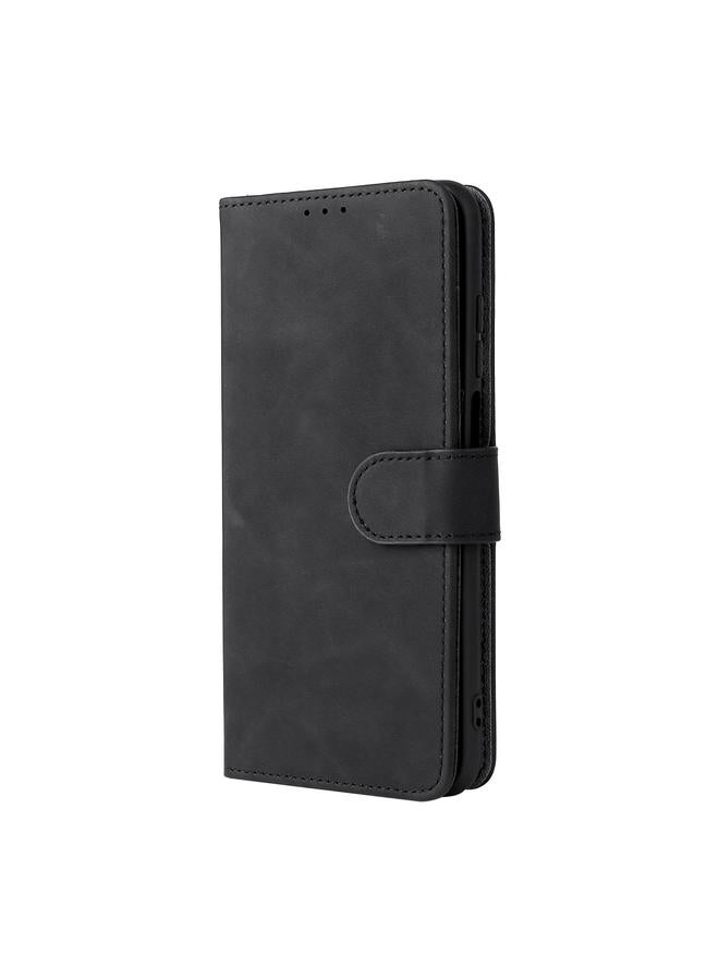 اس-توب جراب لهاتف Doogee N40 Pro بلون سادة مع إبزيم مغناطيسي من جلد البولي يوريثان مع حامل وفتحات للبطاقات ومحفظة - Image 2