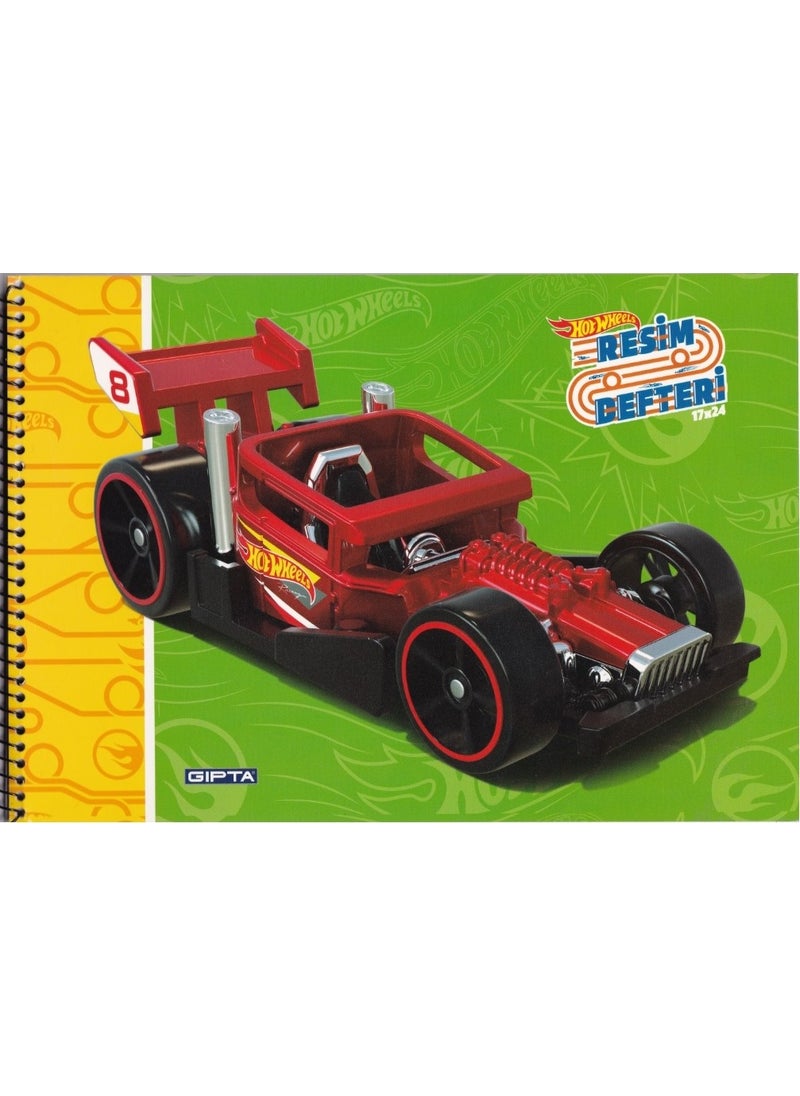 Gıpta - Hot Wheels 17X24 cm 15 Sheets Drawing Book Set of 2 - Image 1