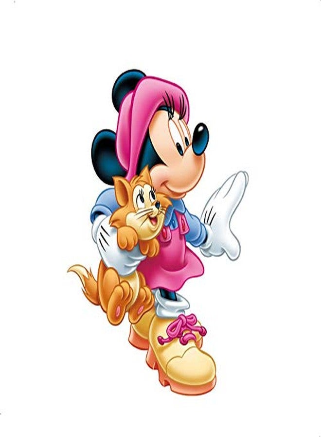 Techgifti ملصق حائط كرتوني لشخصية ميكي ماوس الصغير مع قطة لطيفة من Techgifti™، مقاس قياسي - Image 3