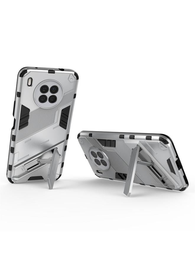 اس-توب جراب لهاتف Huawei nova 8i النسخة الأجنبية من Punk Armor 2 في 1 PC + جراب مقاوم للصدمات من مادة TPU مع حامل غير مرئي - Image 4