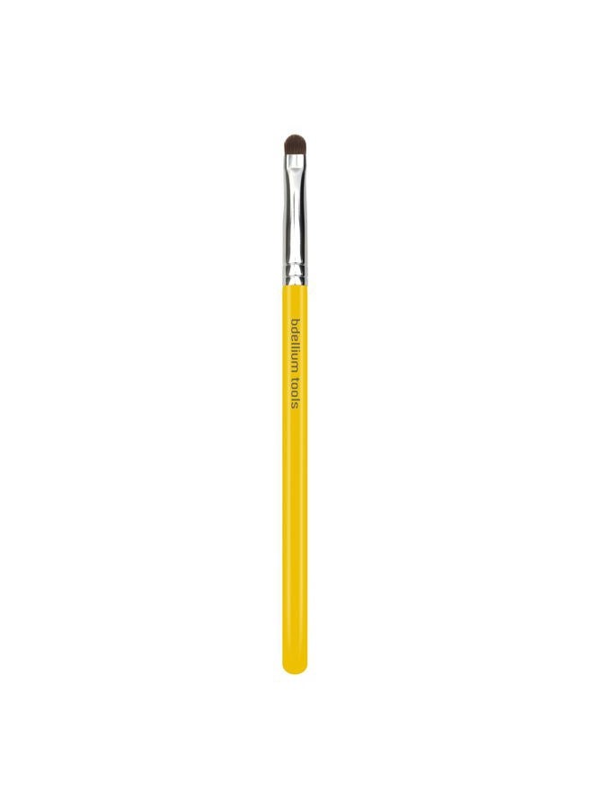 Bdellium Tools Professional Makeup Brush - Studio Series 755 Smudge - With Mix of Soft Natural and Synthetic Fibers, For Creating the Soft, Smoky Eyes (Yellow, 1pc) - Image 1