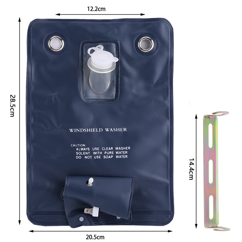 12V Universal Windshield Washer Pump Bag Kit With Jet Button Switch for Classic Cars - Image 4