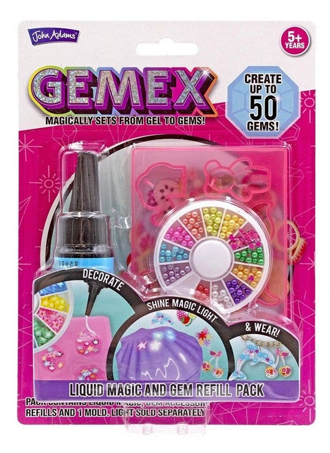 ; Gemex Refill Set: Magically Sets From Gel To Gems! ; Arts & Crafts ; Ages 5+