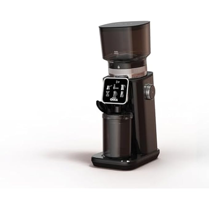 ارزوم اوكا Ok00440554 مطحنة القهوة الرئيسية النحاس 60 مستوى طحن القهوة التركية إسبريسو موكا بوت فرنش برس عرض ألوان التحضير الطحن خذ علبة حبوب - Image 1