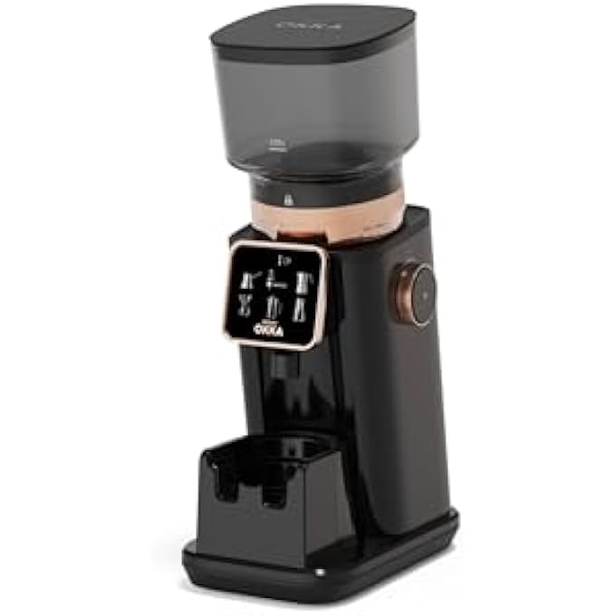 ارزوم اوكا Ok00440554 مطحنة القهوة الرئيسية النحاس 60 مستوى طحن القهوة التركية إسبريسو موكا بوت فرنش برس عرض ألوان التحضير الطحن خذ علبة حبوب - Image 3