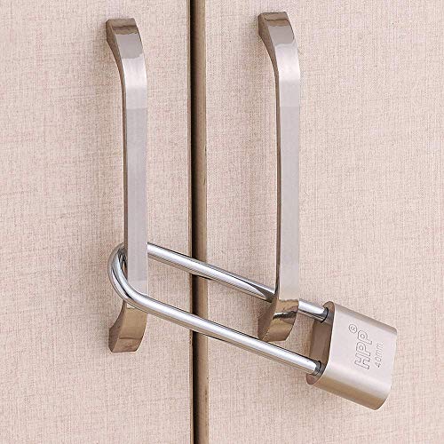 WANLIAN Long Lock Beam Bike Padlock Anti-Theft Door Cabinet Drawer Gate Lock with Keys Lock Long Beam Gym Locker Locker Padlock Glass Door Lock - Image 2