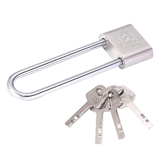 WANLIAN Long Lock Beam Bike Padlock Anti-Theft Door Cabinet Drawer Gate Lock with Keys Lock Long Beam Gym Locker Locker Padlock Glass Door Lock - Image 3