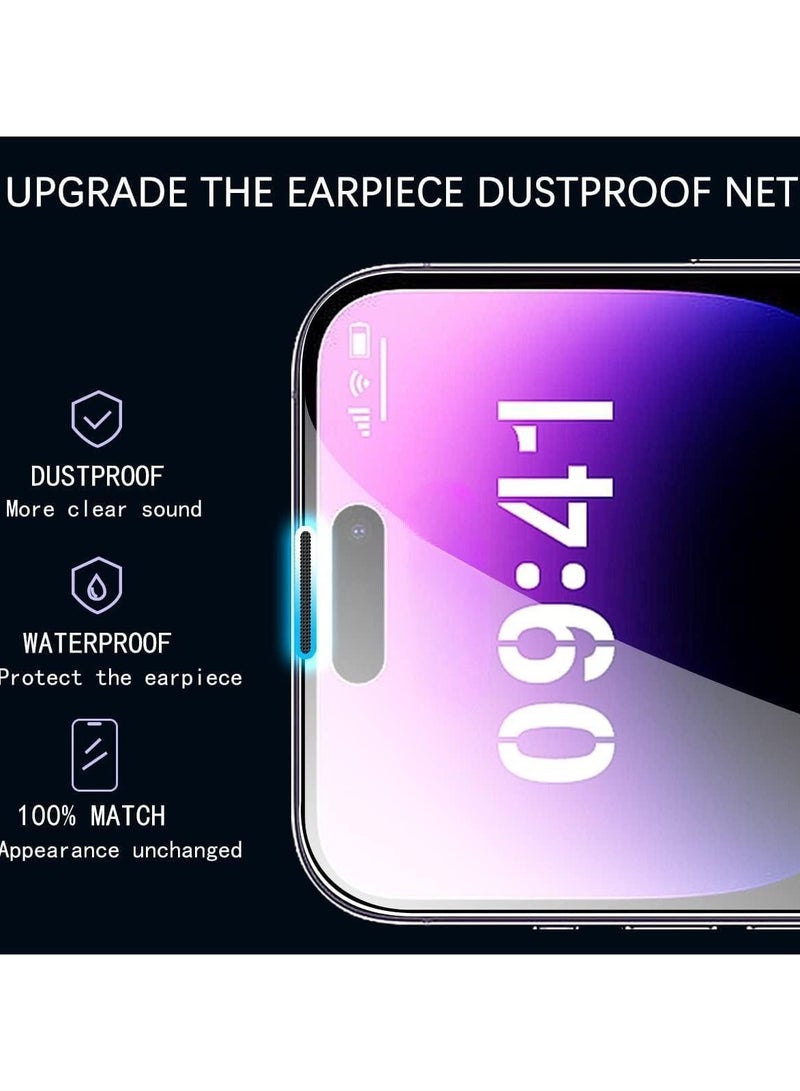 Color Fans iPhone 14 Pro Screen Protector (2023 Dust-Free Install), Full Coverage Tempered Glass Film 9H Hardness, Bubble Free - Image 4