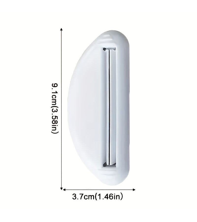 A Set Of Two White Toothpaste Squeezers Easy Manual Dispenser For Home Bathroom Use - Image 3