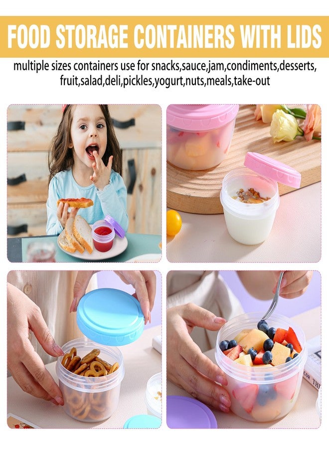 AWTBDP Food Storage Containers Set With Lids Kitchen 16 Pcs, Snack Containers for Kids, Microwave Safe Bowls With Lids,Freezer Containers for Soup, Sauce Containers, Stackable Leak Proof, BPA Free - Image 4