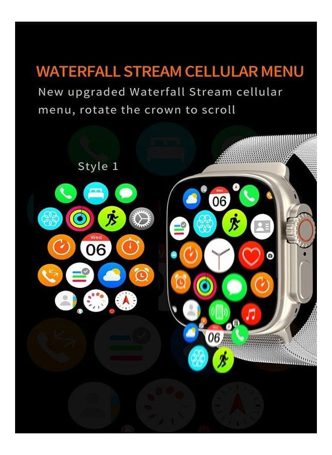 iOsuite - IOSuite Ultra Smartwatch Your Ultimate Digital Companion Stay Ahead With The IOSuite Ultra Smartwatch, Designed For Modern Living. With Its Premium Look, Intuitive Interface, And Wireless Calling Feature, This Smartwatch Ensures Seamless Connectivity, Making It An Essential Accessory For Tech-Savvy Individuals. - Image 1