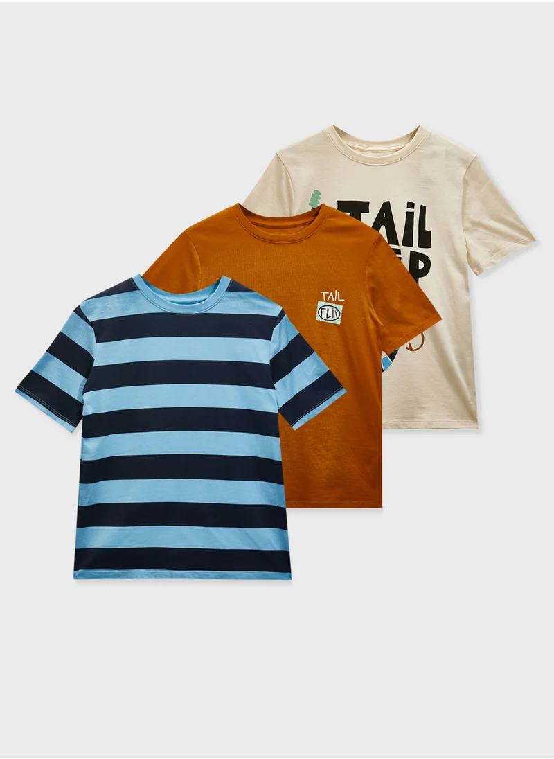 اتش اند ام 3-Pack Printed T-Shirts